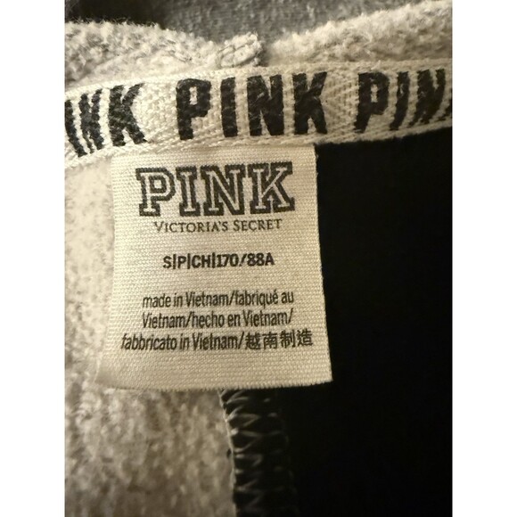Victoria’s Secret Pink Colorblock Pullover Hoodie Women’s Small Cozy Fall Layer - Picture 3 of 3